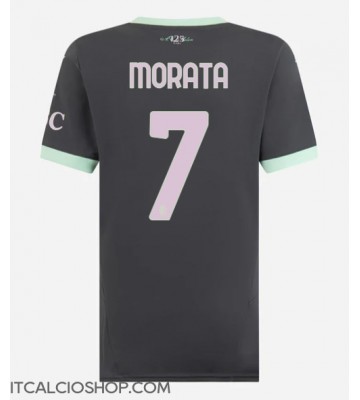 AC Milan Alvaro Morata #7 Terza Maglia Femmina 2024-25 Manica Corta